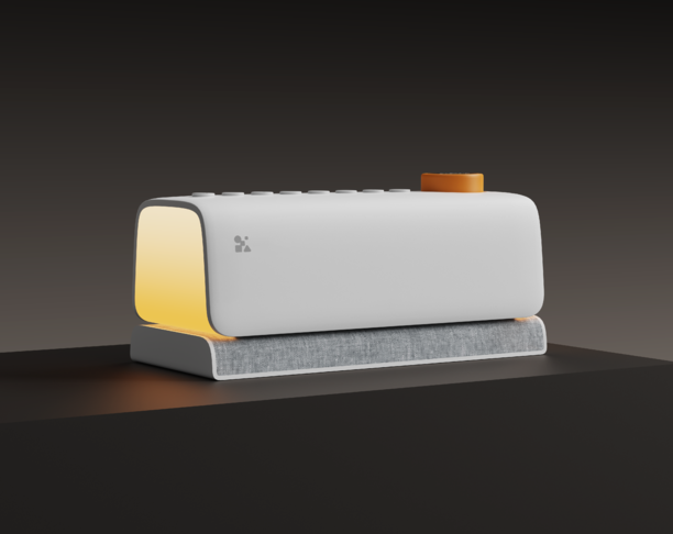 White block emotional wireless charging white noise audio