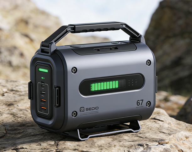 Titanium gray technology outdoor mobile power supply