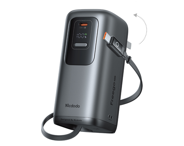 FreeGo 45W-three-in-one mobile power supply (with telescopic cable and pins)