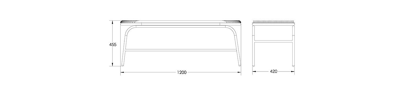 outdoors，bench，chair，Minimalist，Linear，Neetica Pande，