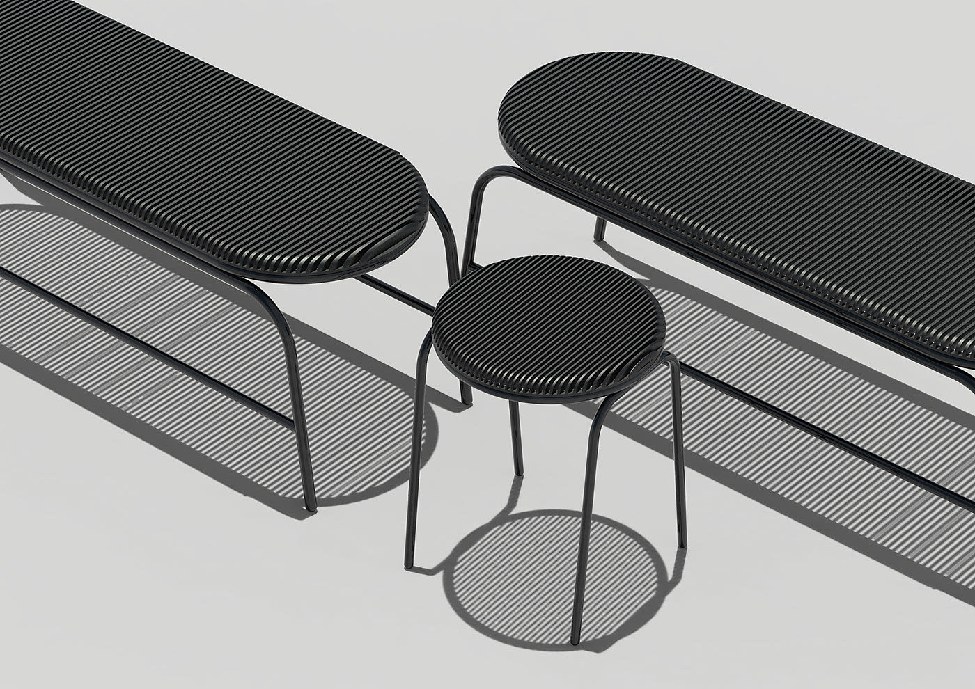 outdoors，bench，chair，Minimalist，Linear，Neetica Pande，