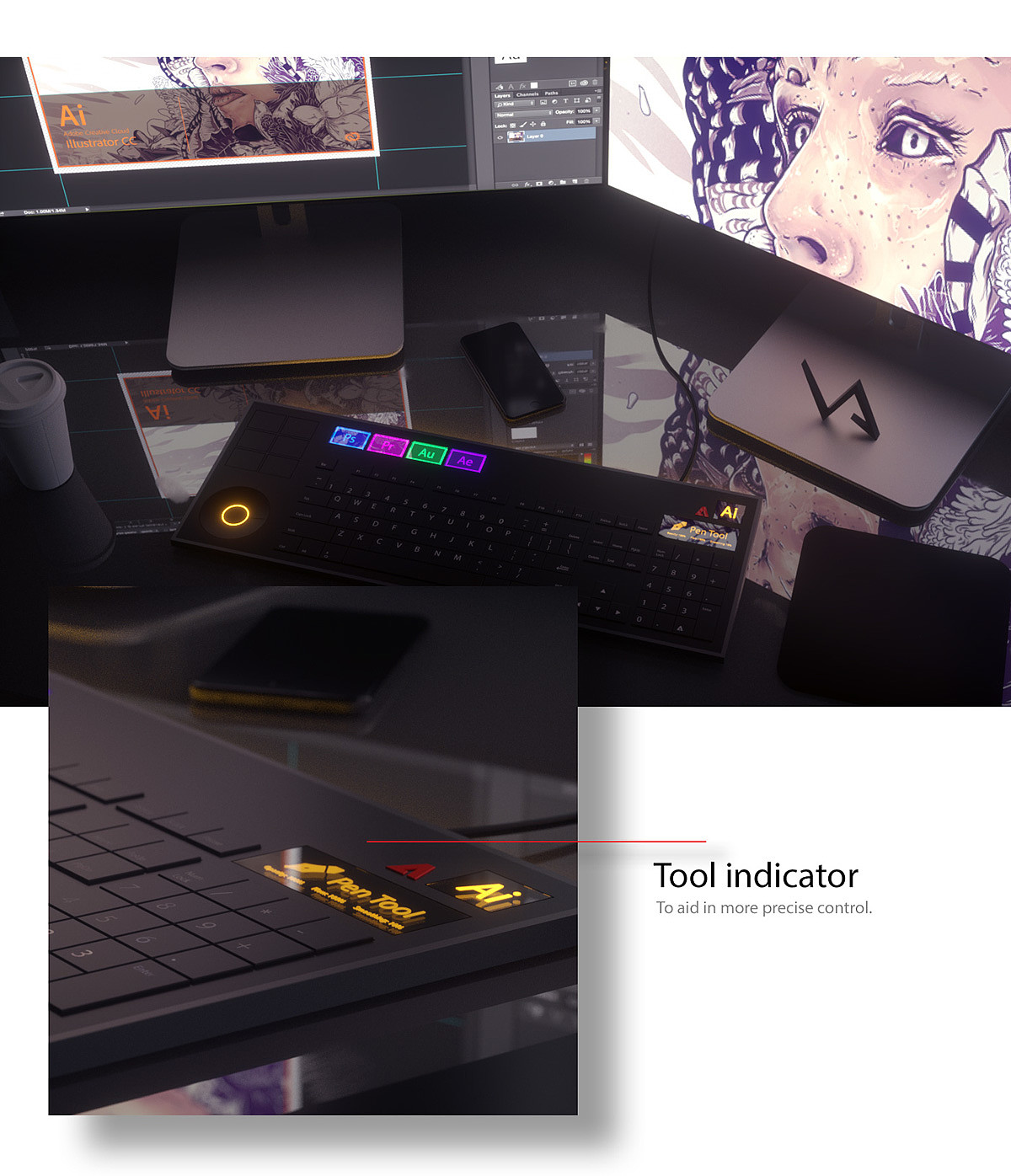Adobe，keyboard，VA Designer，
