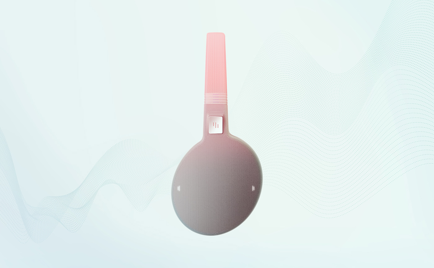 weave，3d，SoundWear，FLUID Design，headset，