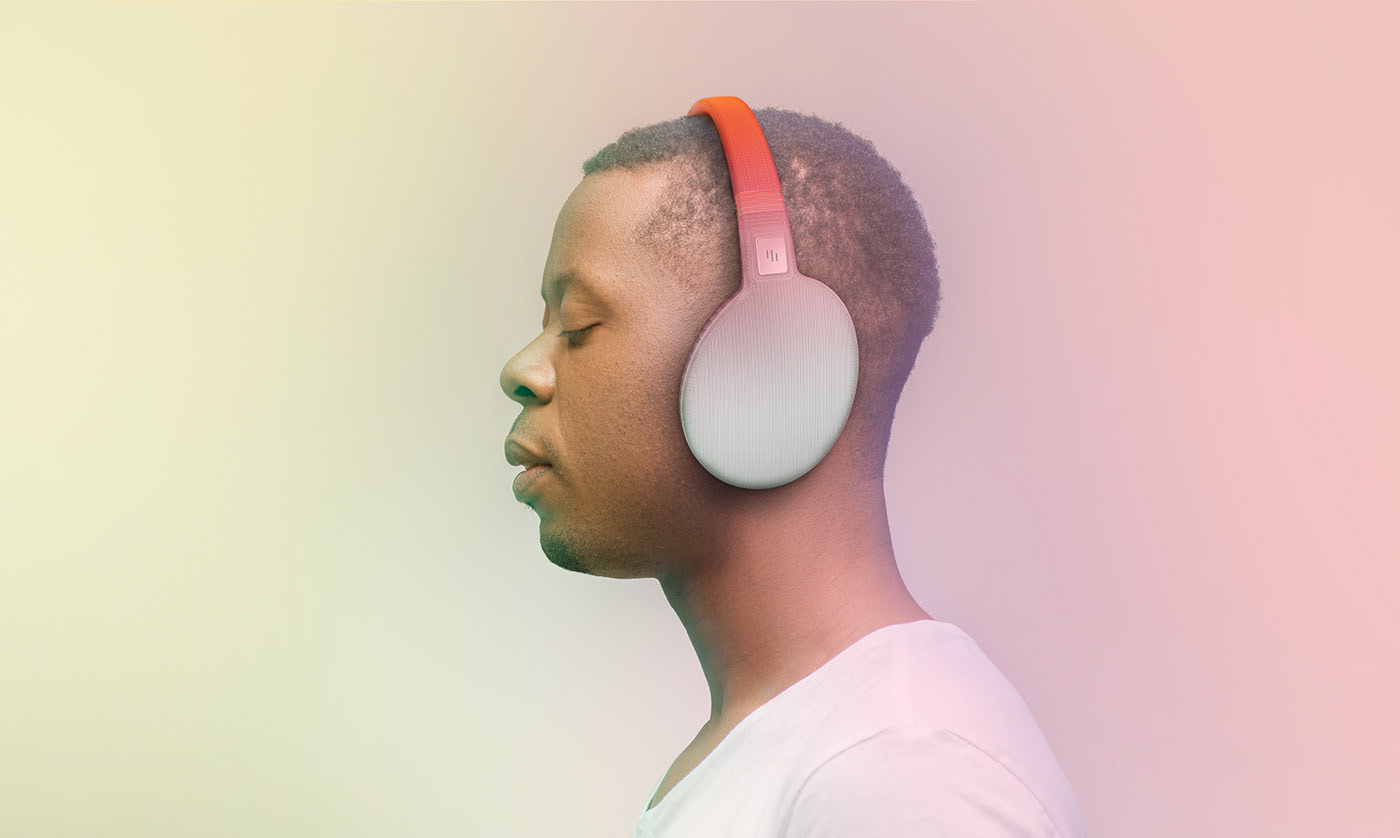 weave，3d，SoundWear，FLUID Design，headset，