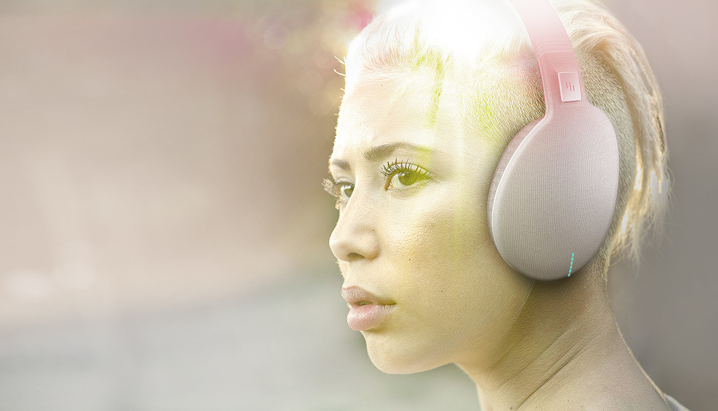 weave，3d，SoundWear，FLUID Design，headset，
