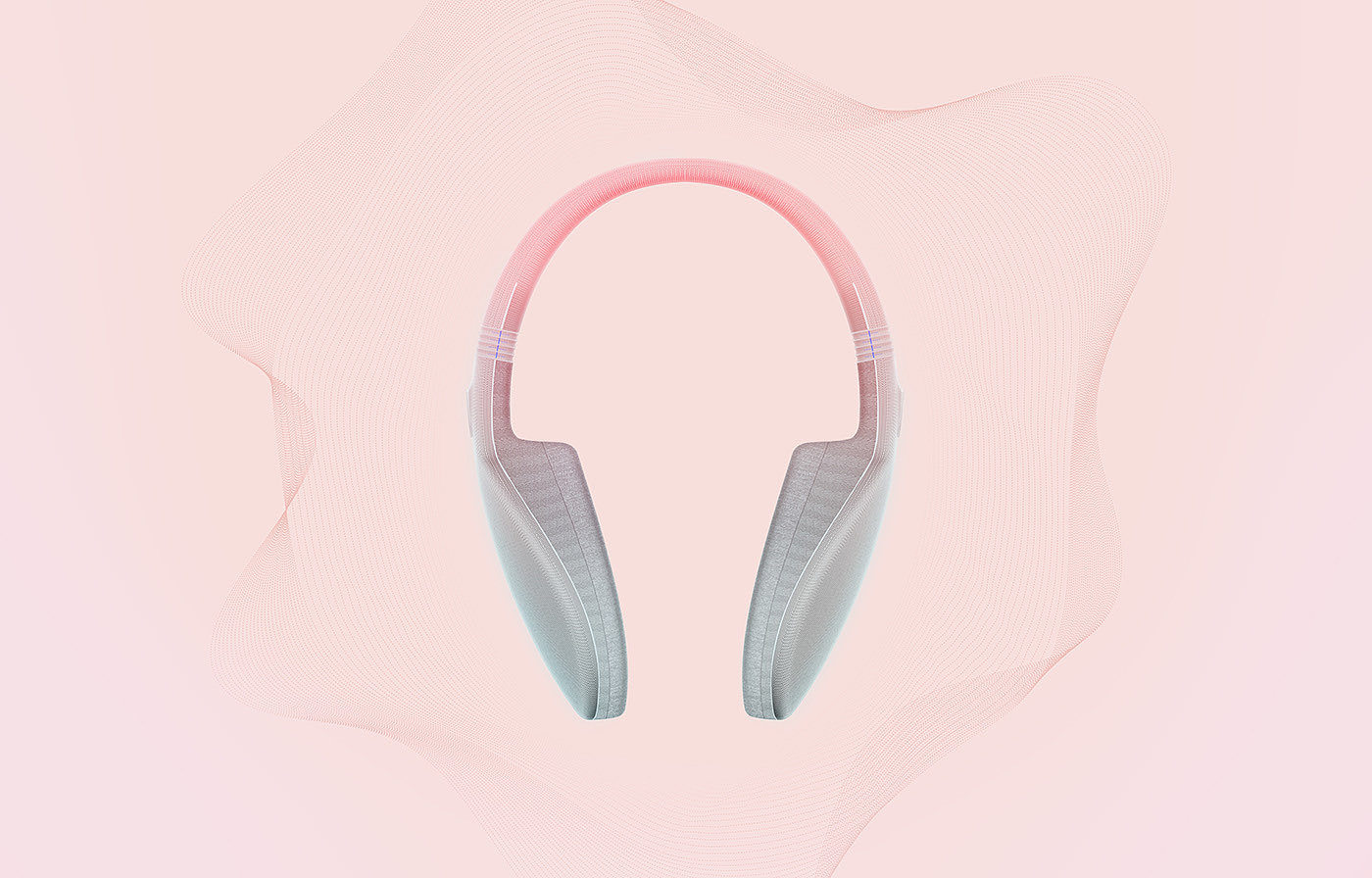 weave，3d，SoundWear，FLUID Design，headset，