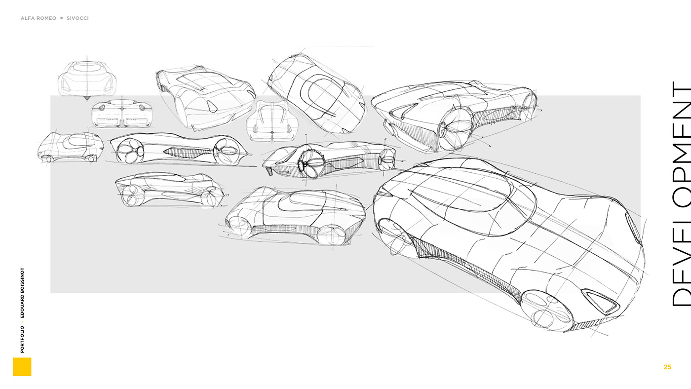 modeling，sketch，automobile，Edouard Boissinot，