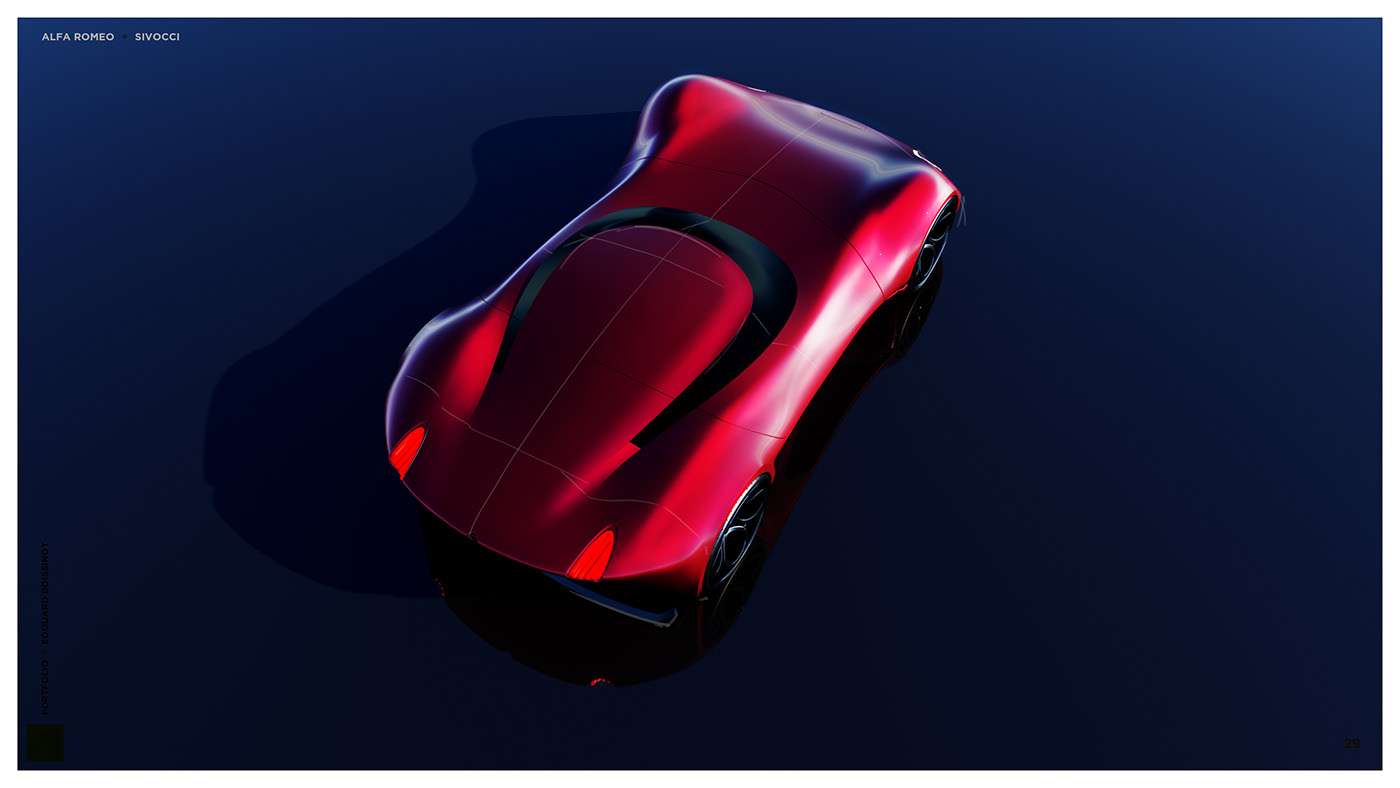 modeling，sketch，automobile，Edouard Boissinot，