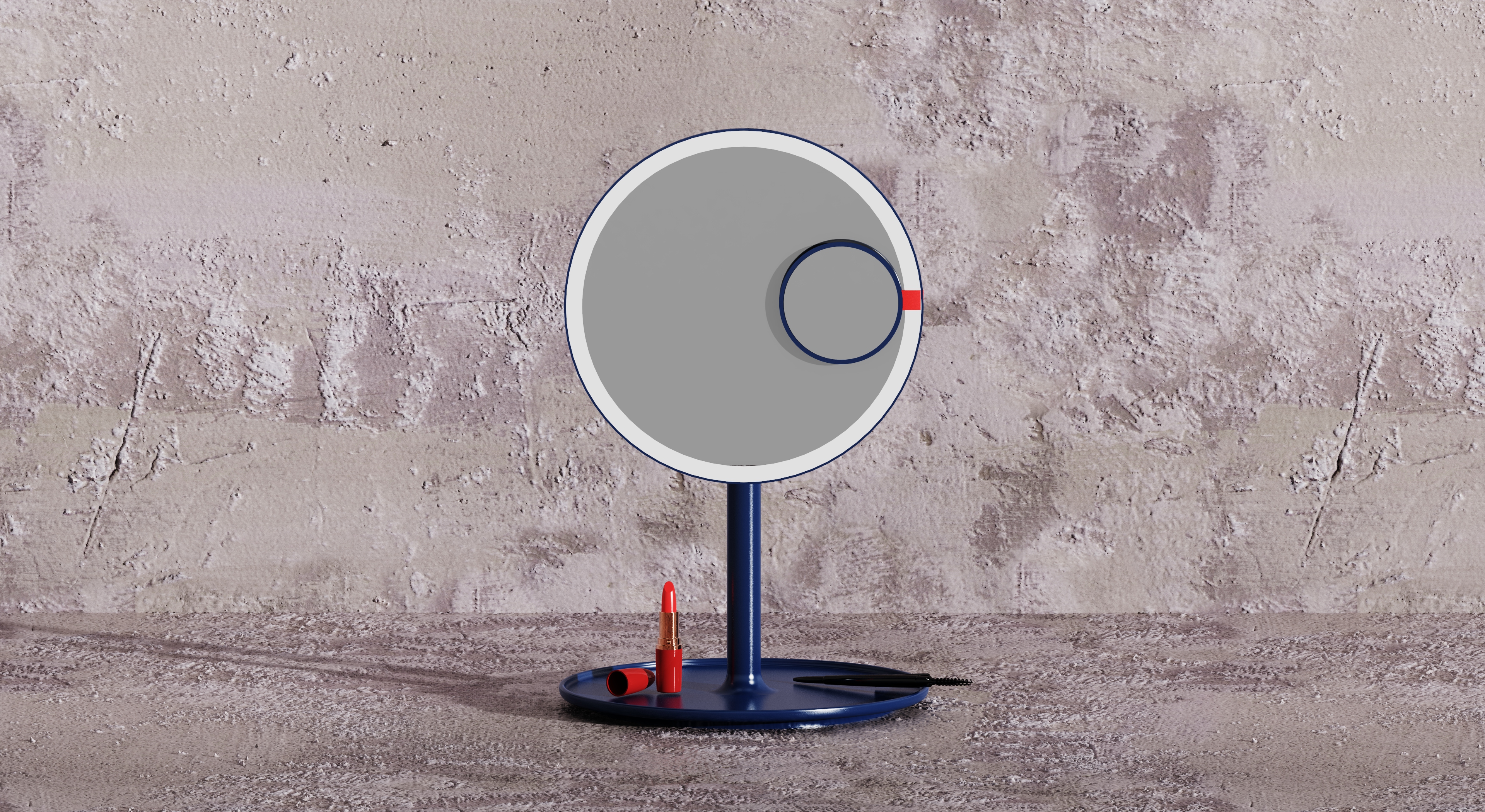 Consumer electronics，industrial design，product design，Design of portable cosmetic mirror，Net red makeup mirror design，