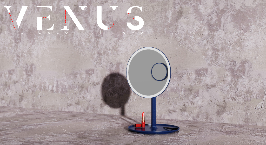 Consumer electronics，industrial design，product design，Design of portable cosmetic mirror，Net red makeup mirror design，