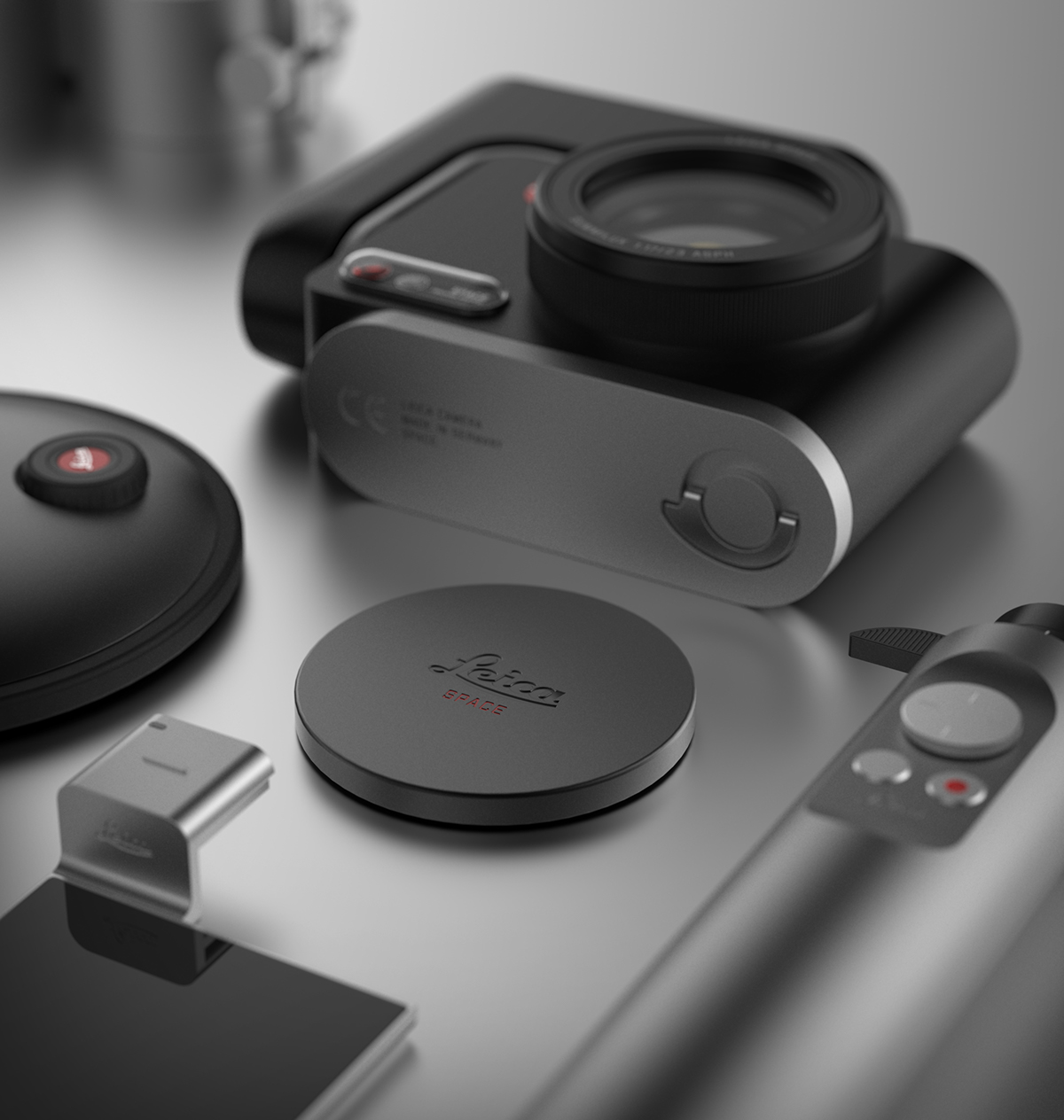 black，camera，LEICA Space，