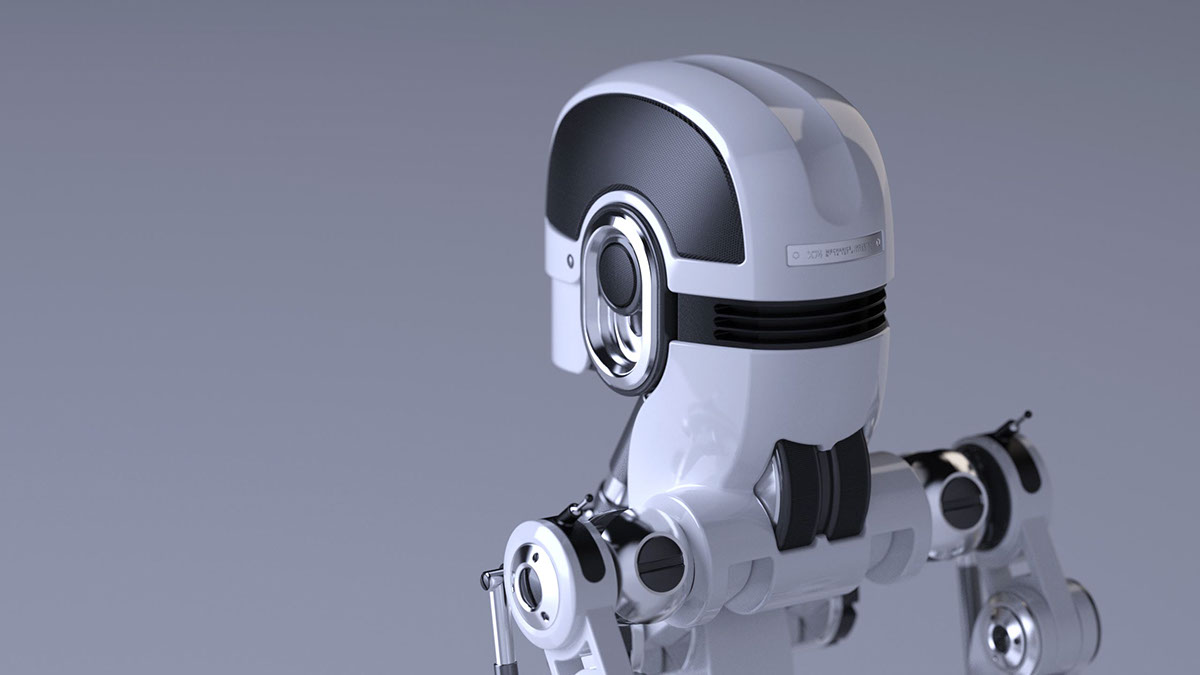 white，robot，X74，