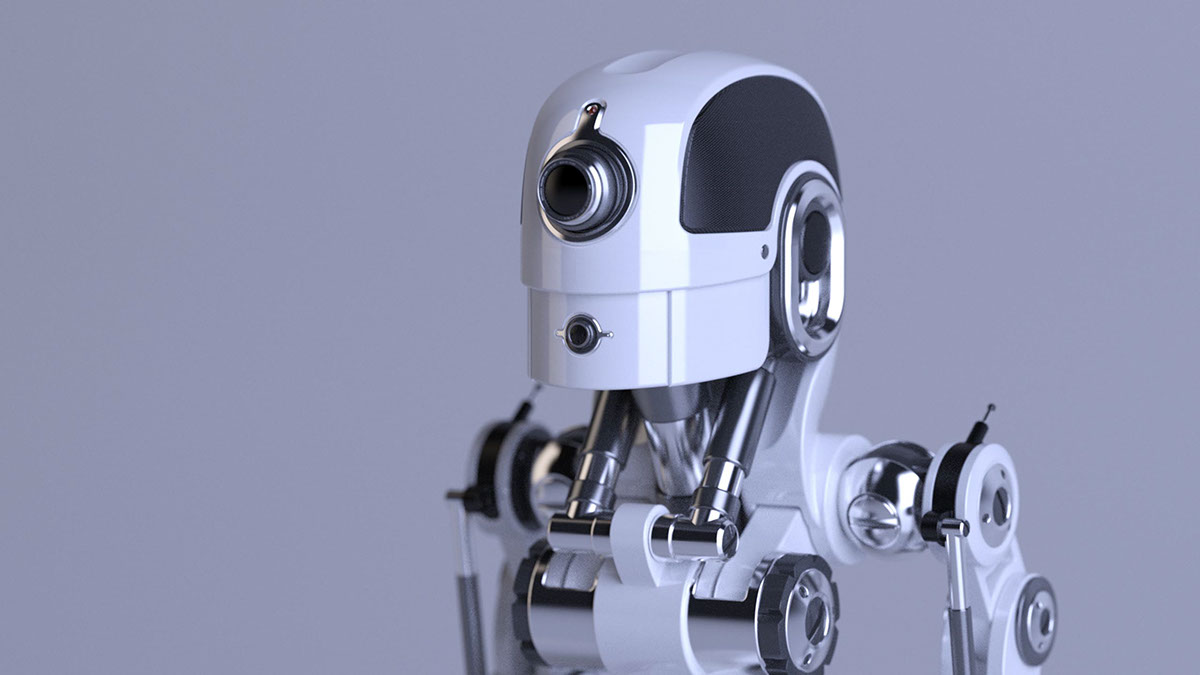 white，robot，X74，