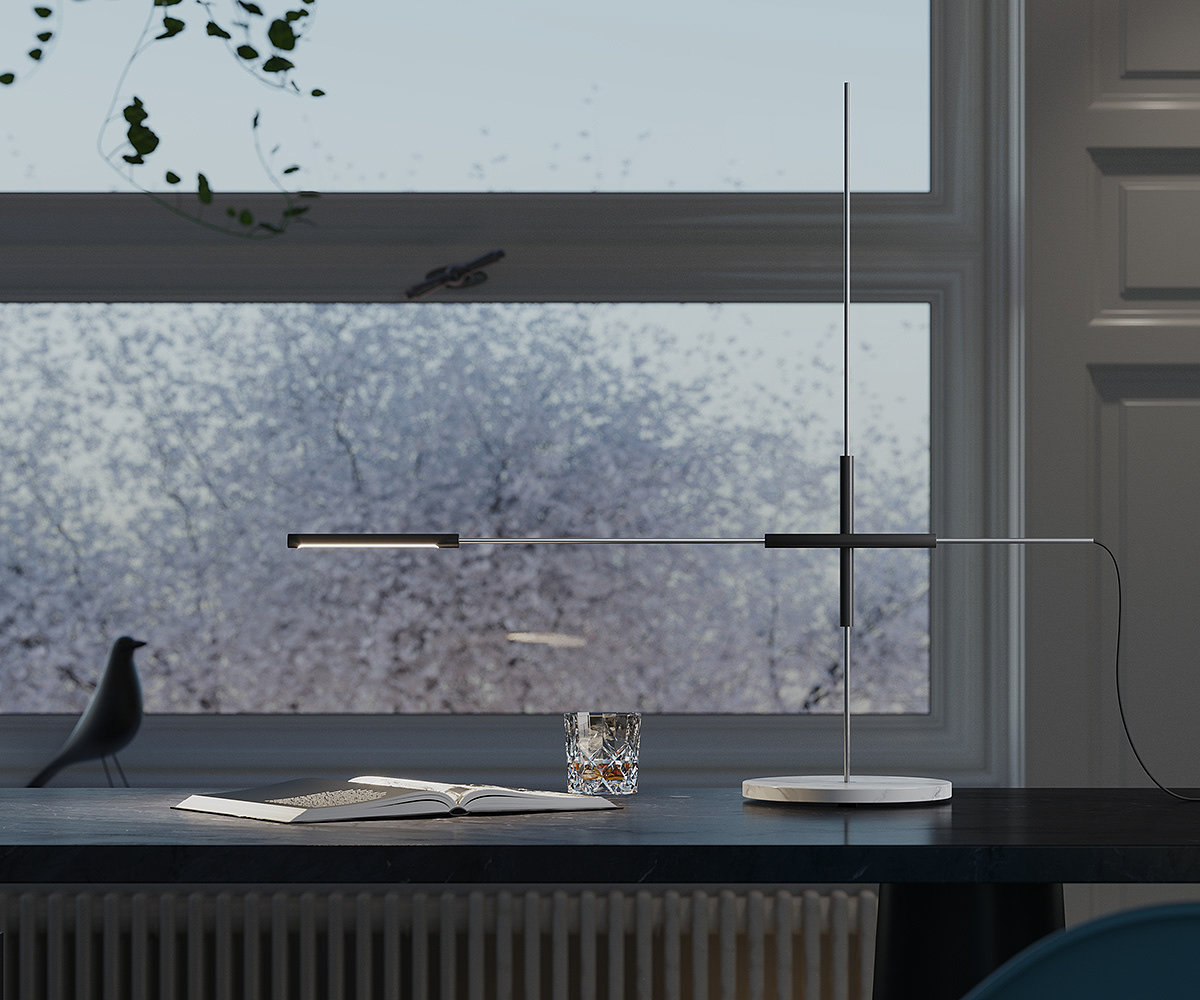 Minimalist，Desk lamp，PLUSminus lamp，