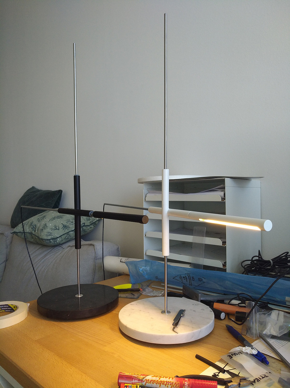 Minimalist，Desk lamp，PLUSminus lamp，