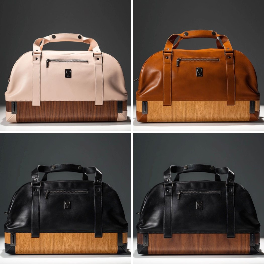 Thanos Pappas，Bag，Beyond Borders，Leatherwear，wood，trunk，