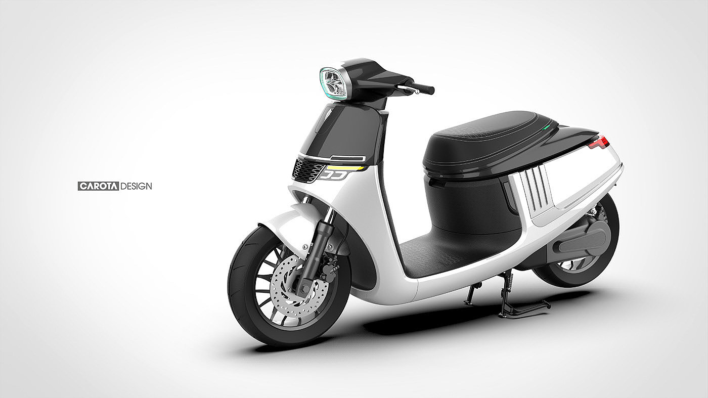 industrial design，Automatic design，Electric vehicle，CRT-Escooter，CARTON，Electric motorcycle，