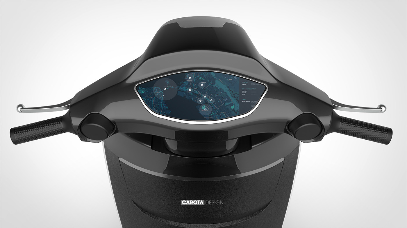 industrial design，Automatic design，Electric vehicle，CRT-Escooter，CARTON，Electric motorcycle，