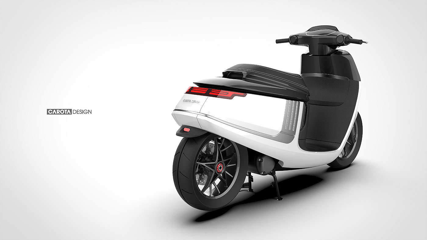 industrial design，Automatic design，Electric vehicle，CRT-Escooter，CARTON，Electric motorcycle，