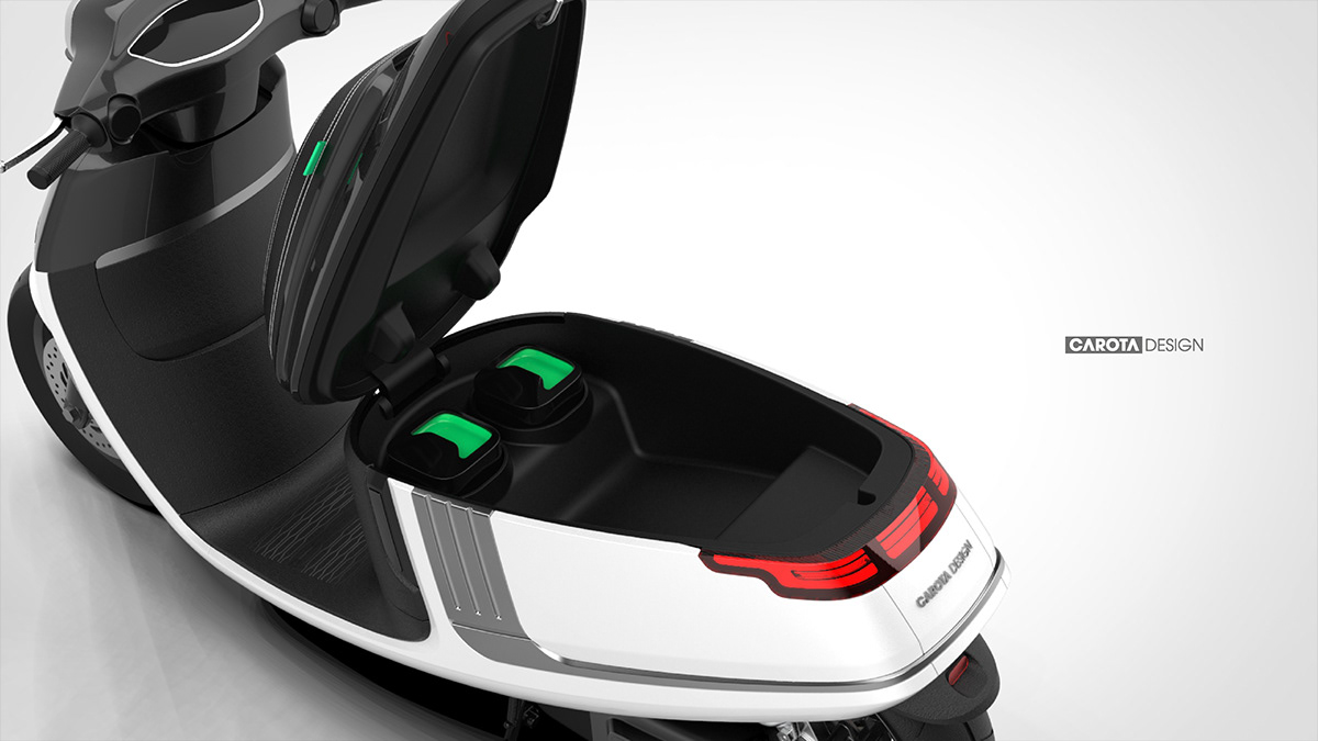 industrial design，Automatic design，Electric vehicle，CRT-Escooter，CARTON，Electric motorcycle，