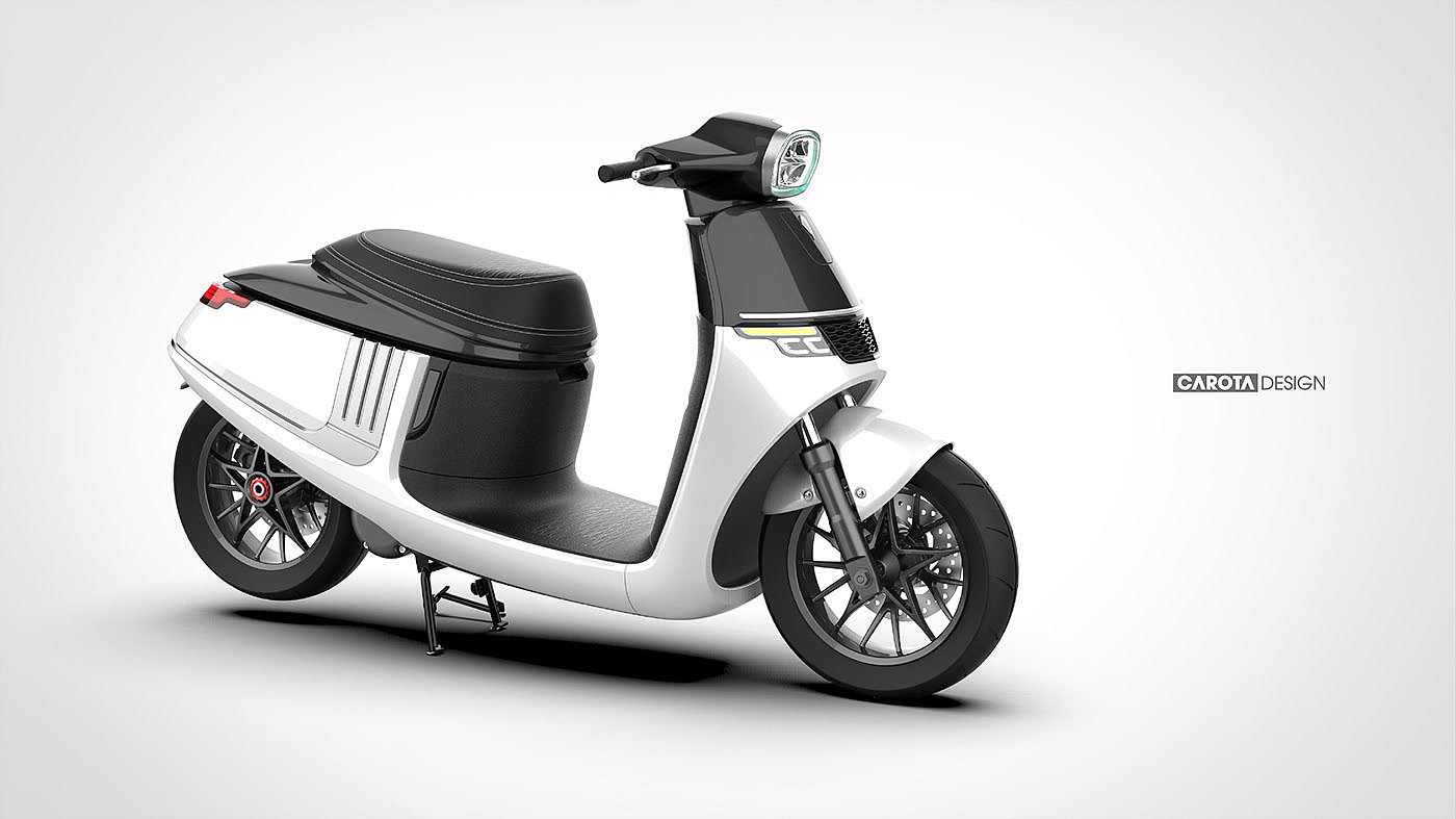 工业设计，自动化设计，电动车，CRT-Escooter，CAROTA，电动摩托车，