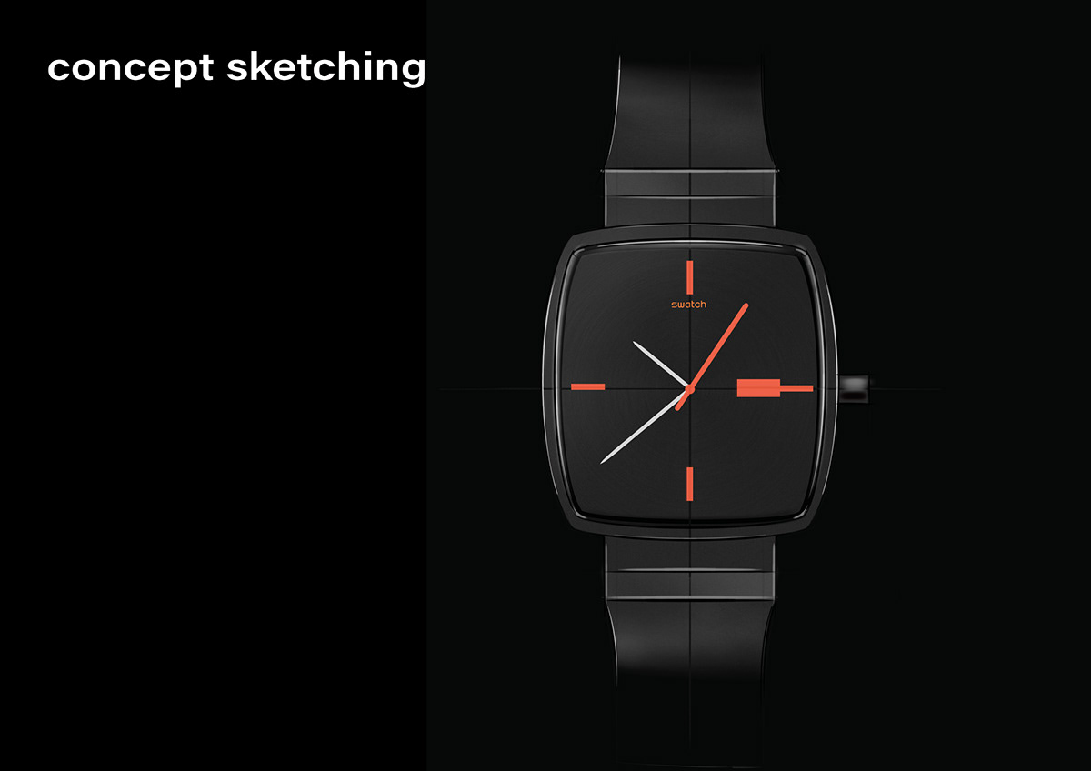 black，Wrist watch，Swatch New Gent²，