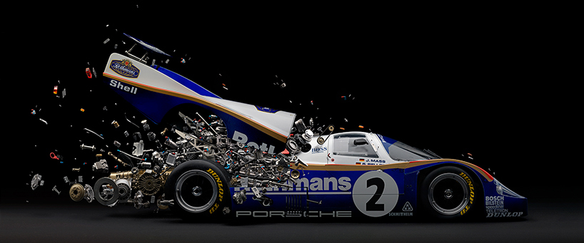 racing，vehicle，vehicle，Explosion diagram，Rendering，