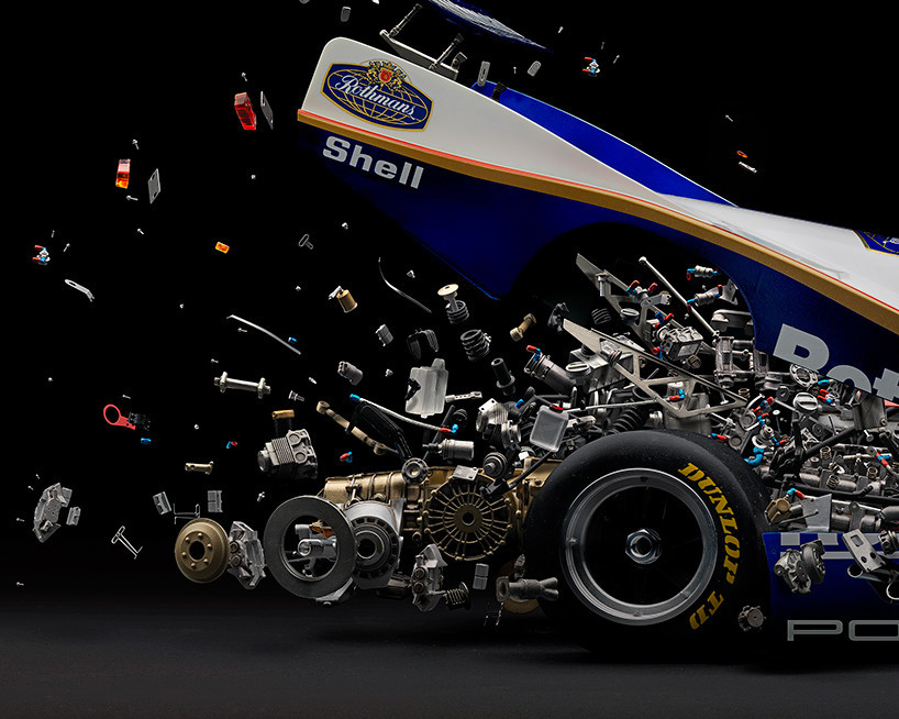 racing，vehicle，vehicle，Explosion diagram，Rendering，