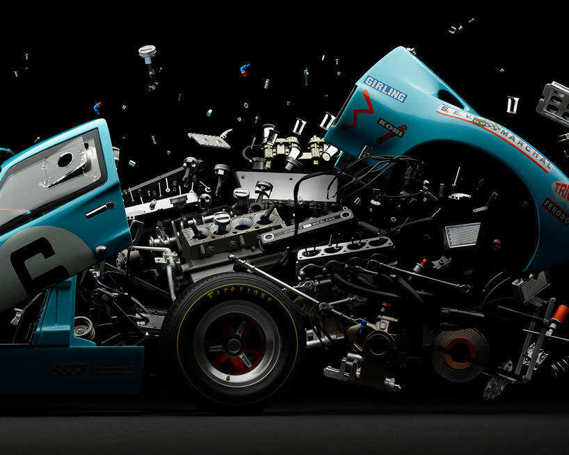 racing，vehicle，vehicle，Explosion diagram，Rendering，