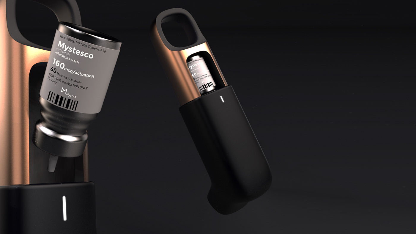 INHALER，Brand promotion，graphic design ，industrial design，Render，