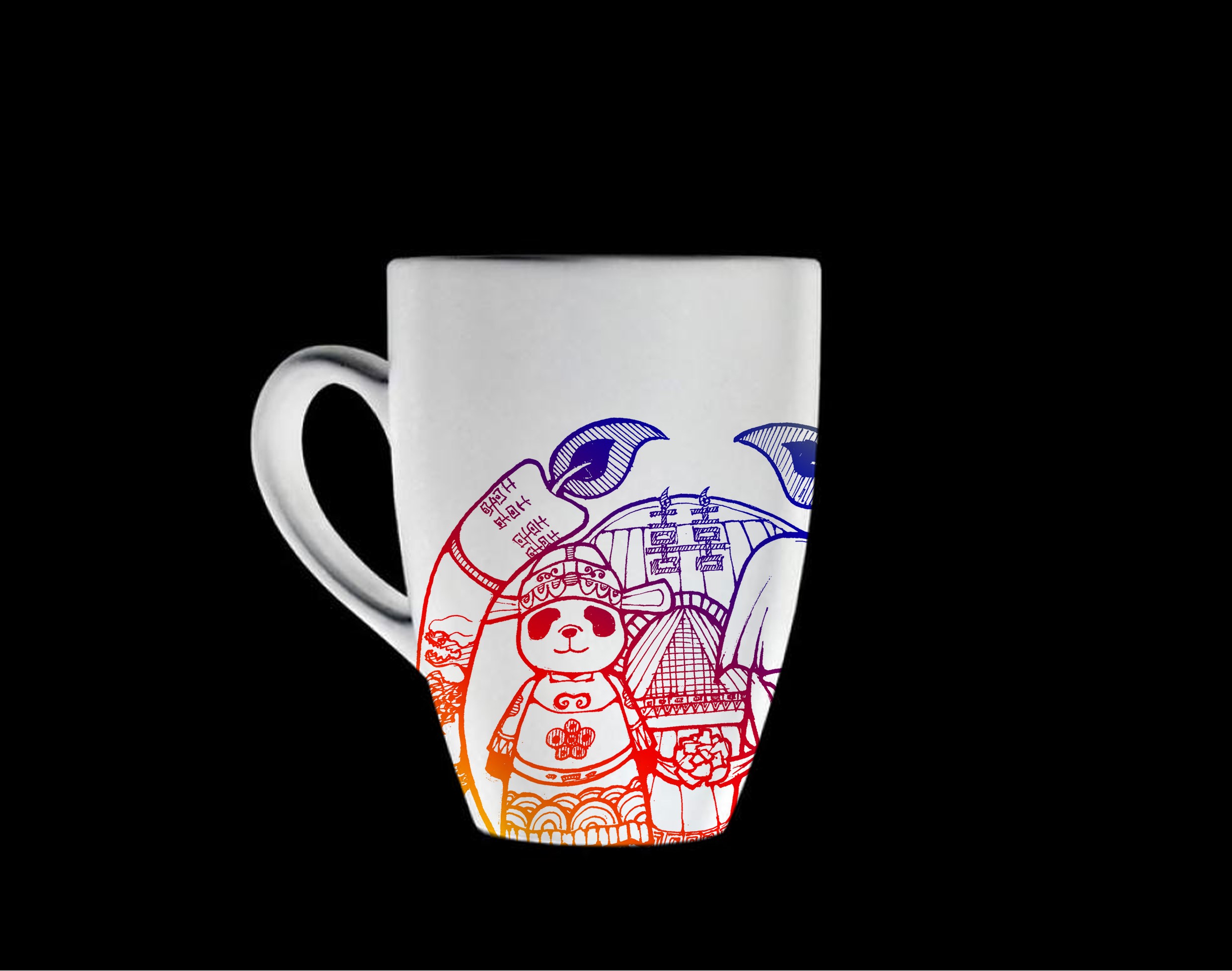 panda，Illustration，print，Cultural creation，