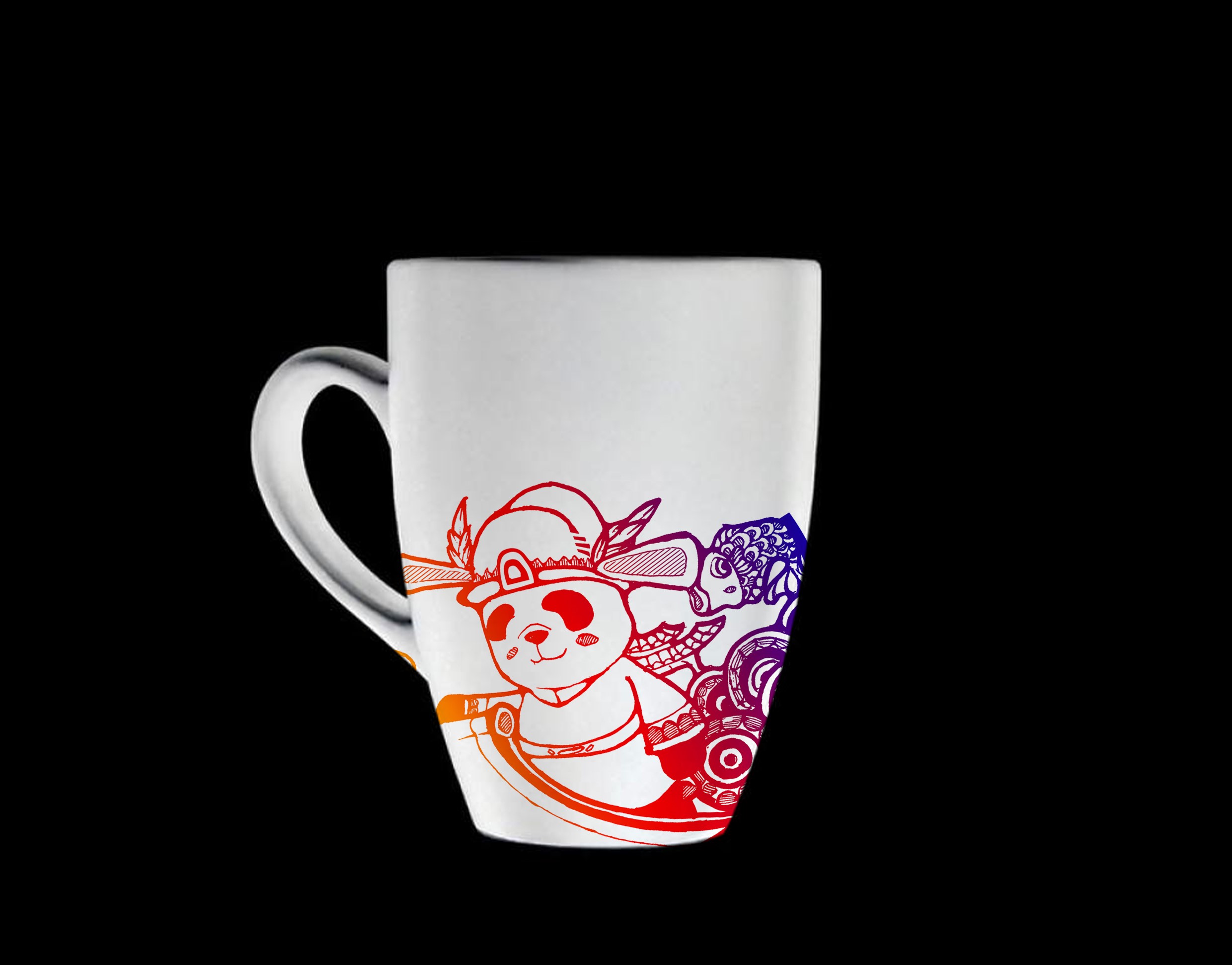 panda，Illustration，print，Cultural creation，