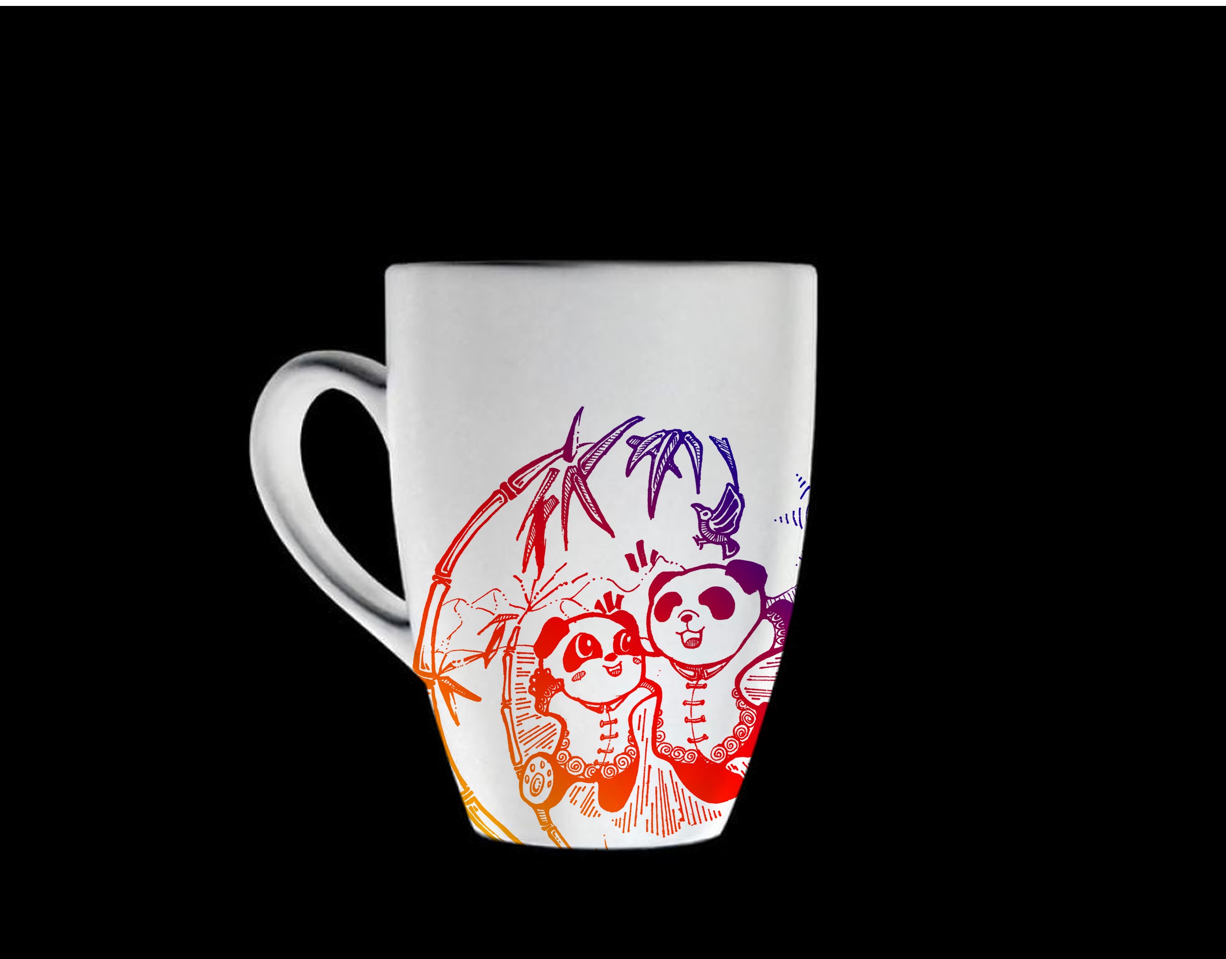 panda，Illustration，print，Cultural creation，