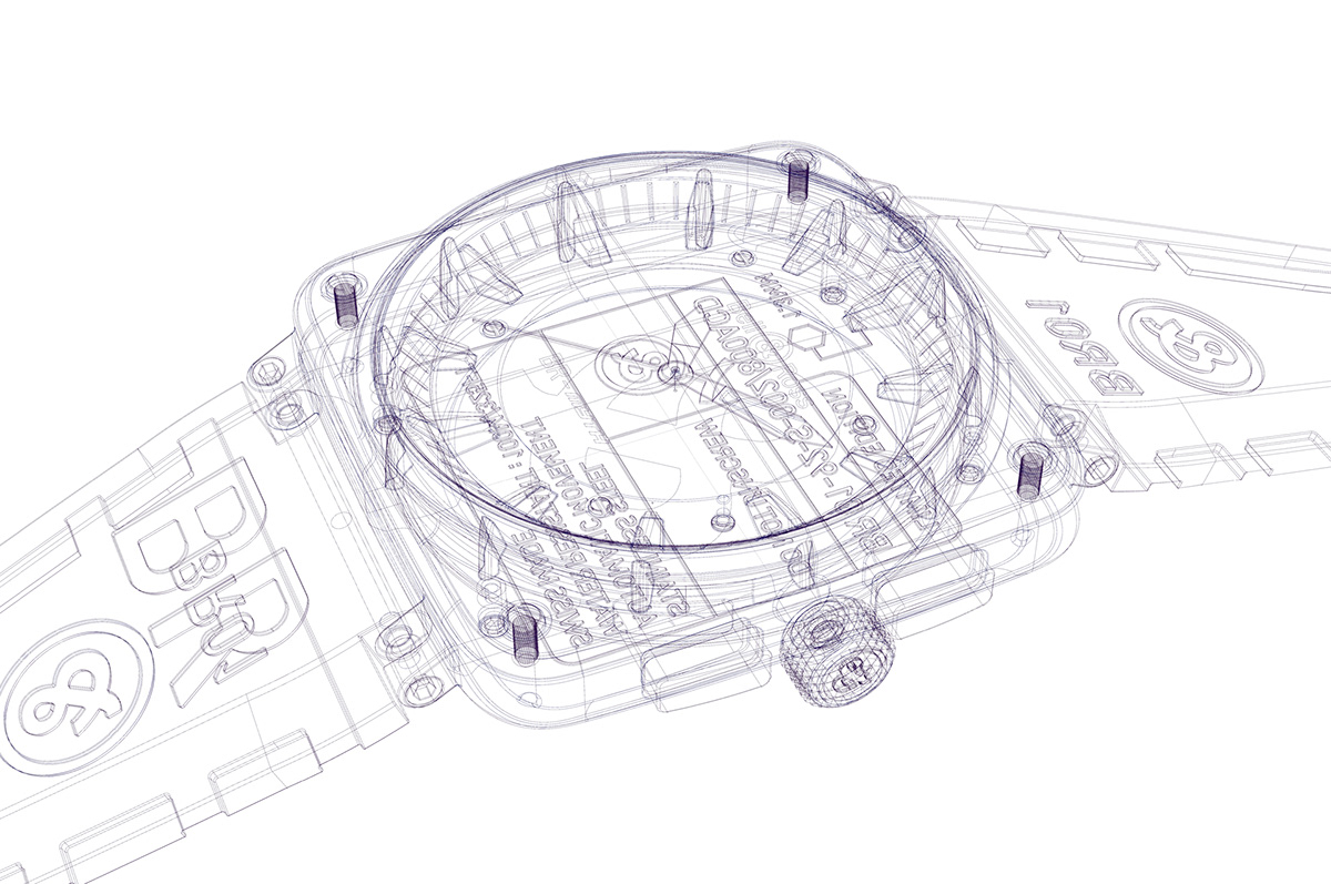 bell&ross，Wrist watch，black，