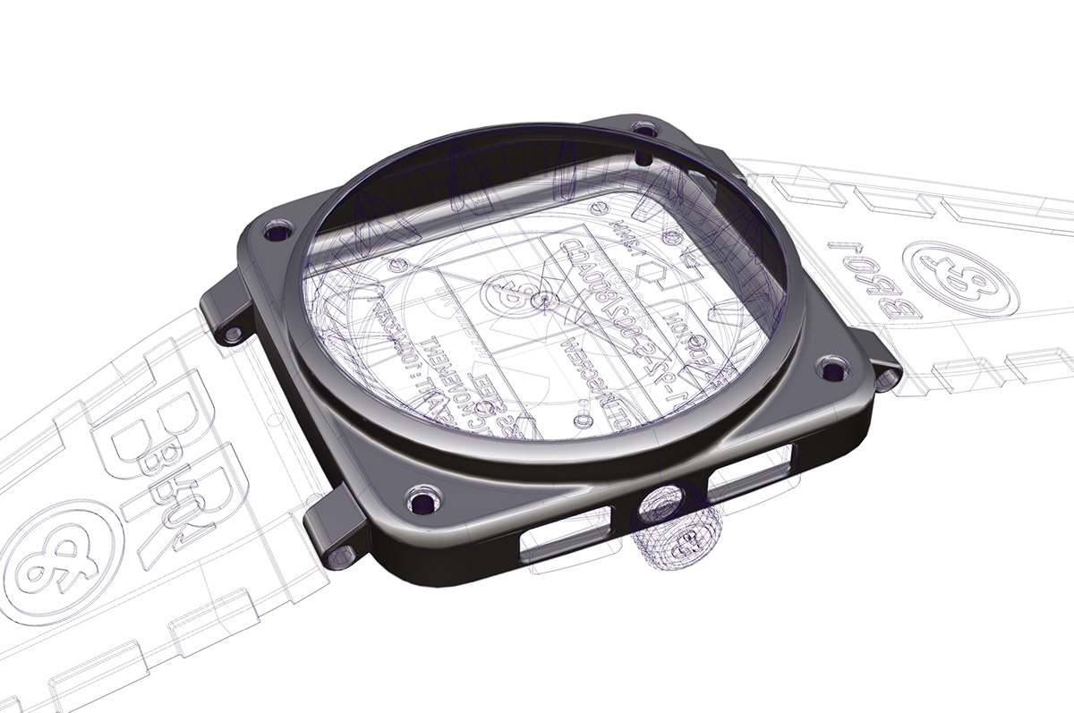 bell&ross，Wrist watch，black，