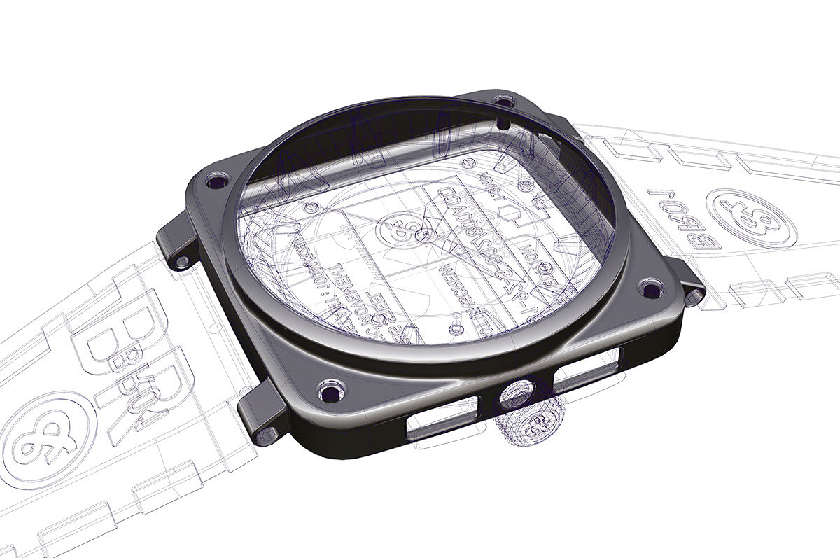 bell&ross，Wrist watch，black，