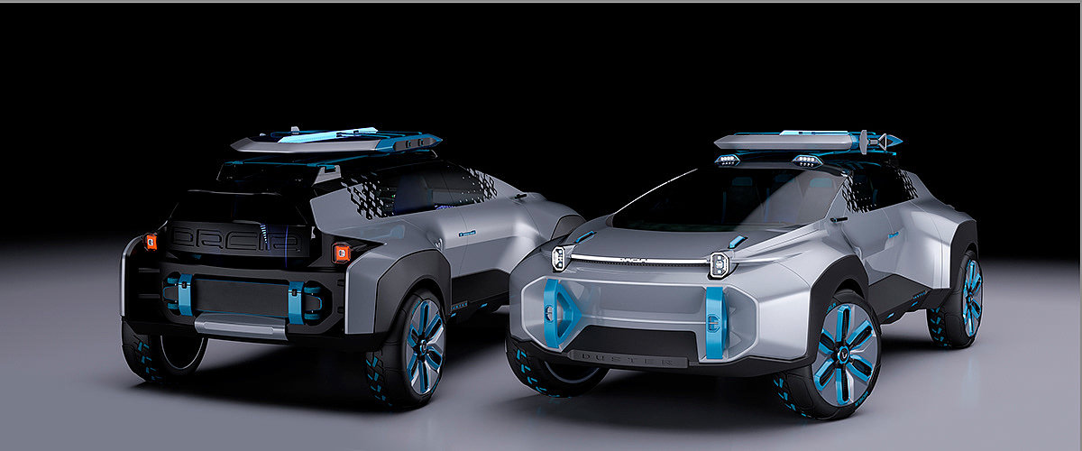 silver，Automobile design，Dacia Duster，