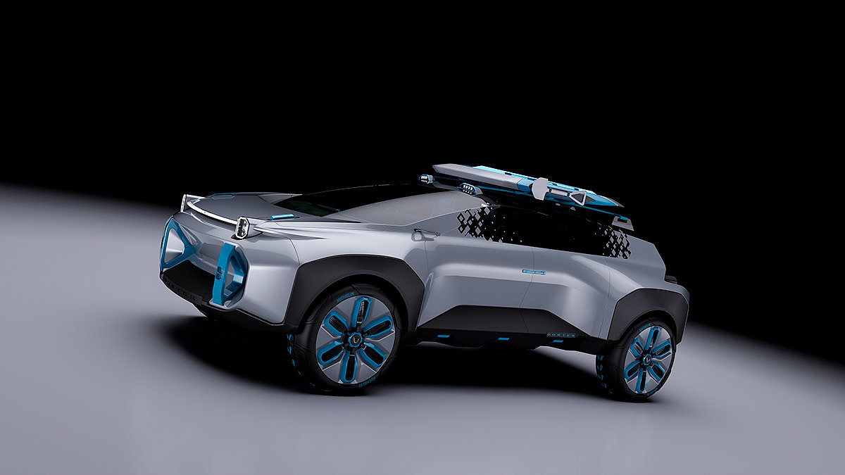 silver，Automobile design，Dacia Duster，