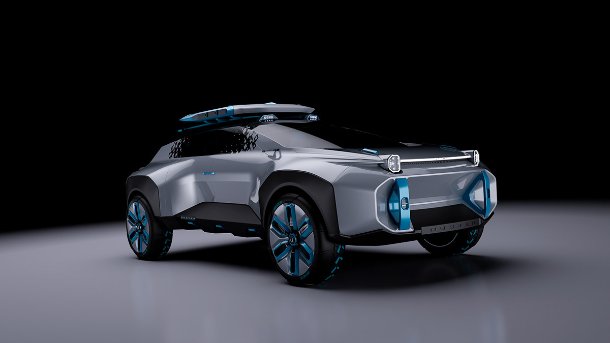 silver，Automobile design，Dacia Duster，