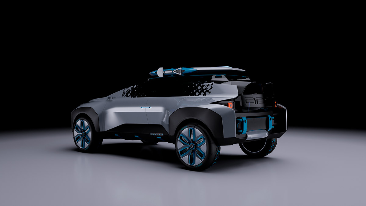 silver，Automobile design，Dacia Duster，