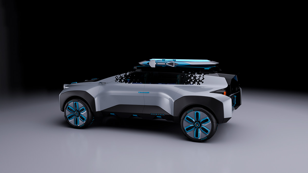 silver，Automobile design，Dacia Duster，