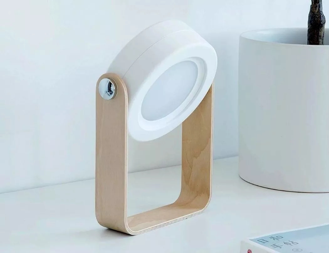 fold，white，Table lamp design，