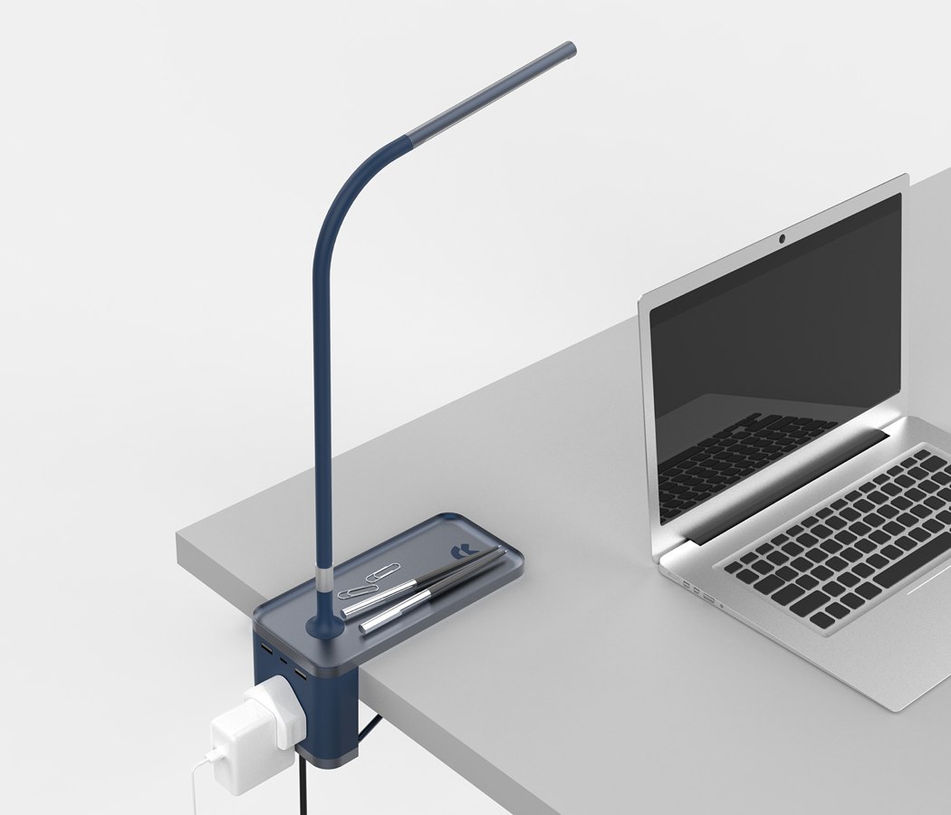 blue，Multifunctional desk lamp，NIOXSMN，