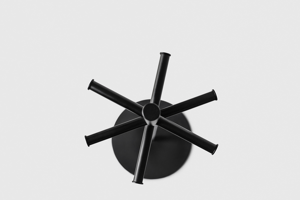 black，Coat rack，Hanger 60，