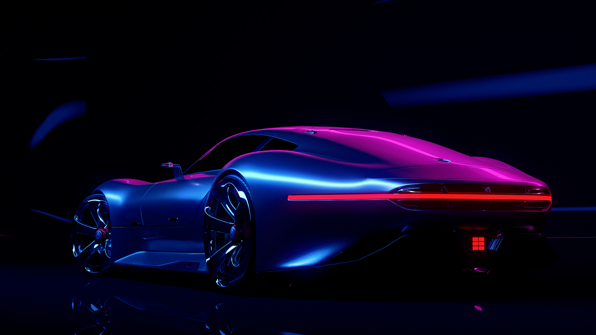 Neon，Automobile design，blue，
