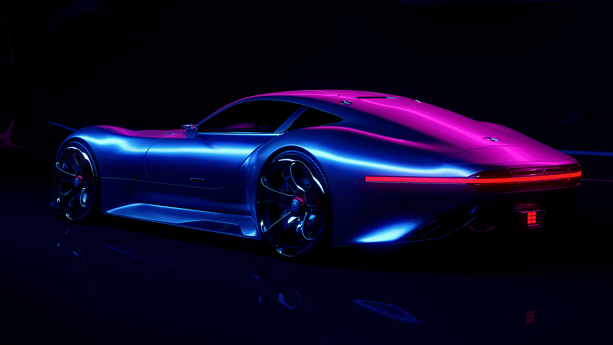 Neon，Automobile design，blue，