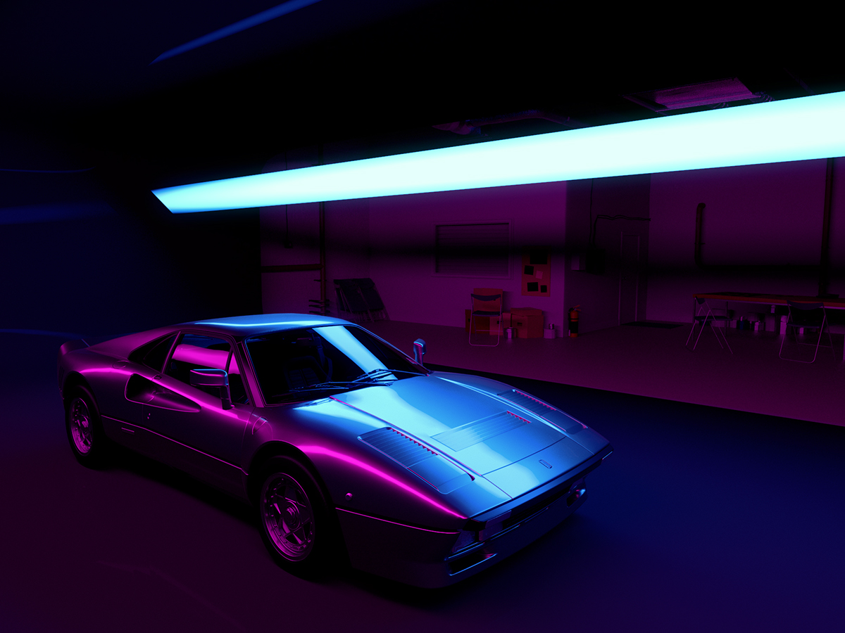 Neon，Automobile design，blue，