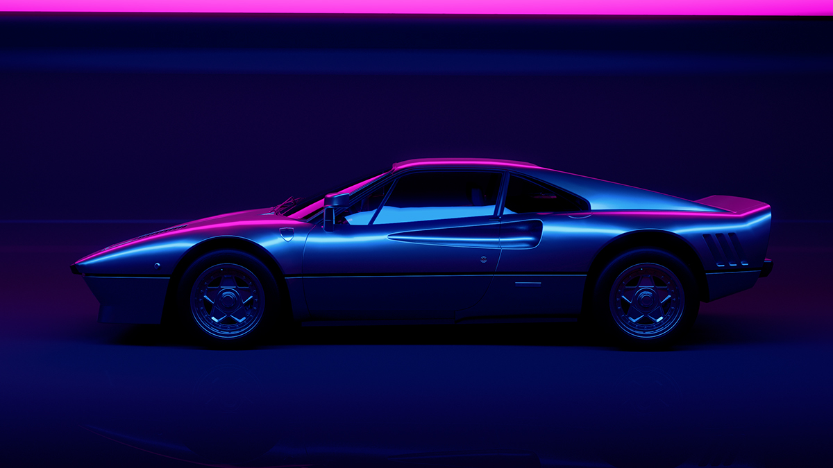 Neon，Automobile design，blue，