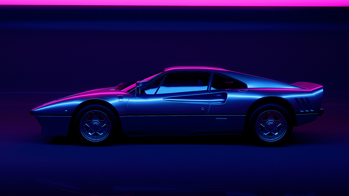 Neon，汽车设计，蓝色，