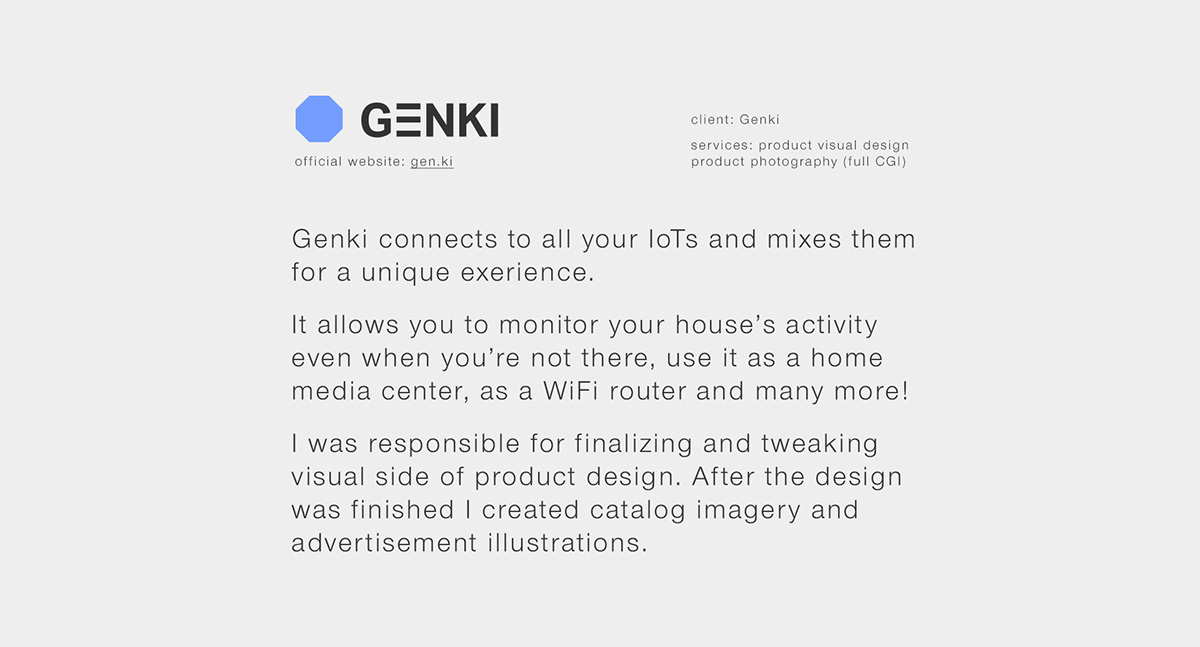 Genki，Intelligent sound，white，